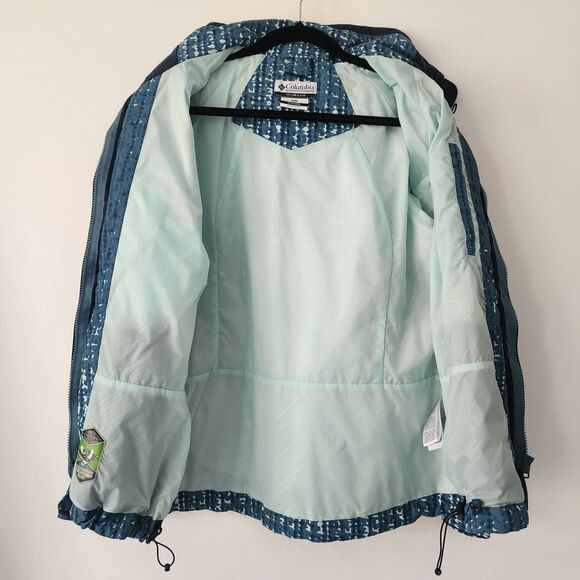 Columbia Blue Bugaboo Interchange Water Resistant Hooded Zip Front Jacket size M - Picture 7 of 13